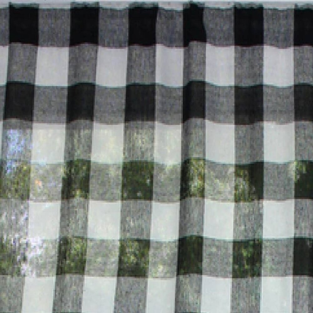 New Buffalo Check Black/Buttermilk Window Valance